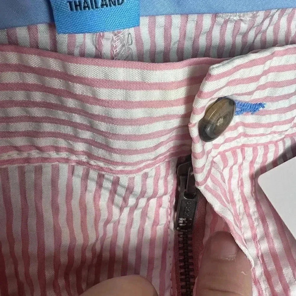 ⭐️ Hosr Pick ⭐️NWT True Flies Manasota pink and white Seersucker Shorts Size 40 - Picture 7 of 14